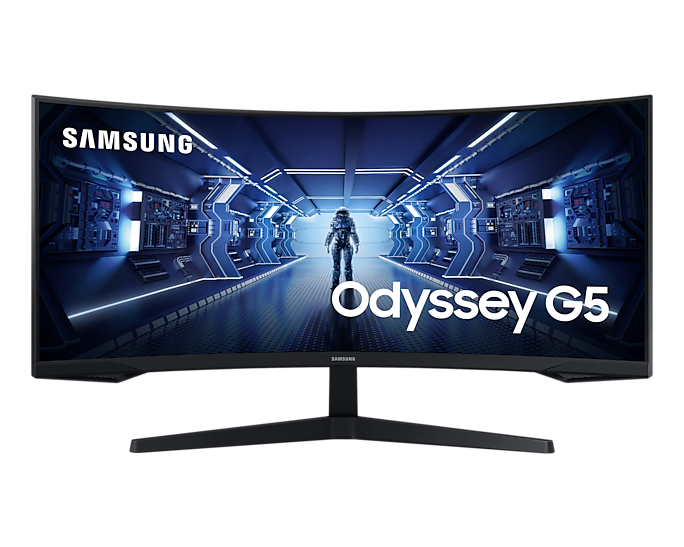Монитор 34" Samsung Odyssey G5 C34G55TWWI черный