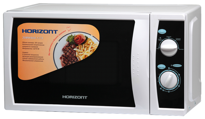 

Микроволновая печь Horizont 20MW800-1378 20 л, 800 Вт, белый, 20MW800-1378