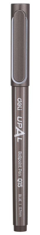 

Ручка шариковая DELI Upal, синий, пластик, колпачок (EQ15-BL), Upal