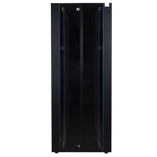 Шкаф телекоммуникационный напольный 42U 800x1000 мм, стекло, черный, разборный, Datarex DR-738541 (DR-738541)