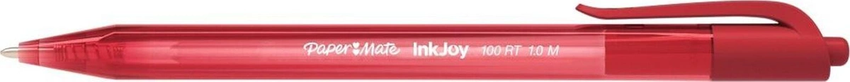 Ручка шариковая автомат Paper Mate INKJOY 100 RT красный пластик S0957050 10₽