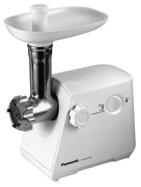 Электрическая мясорубка Panasonic MK-MG1000WTQ, 1 кВт, 0.8 кг/мин