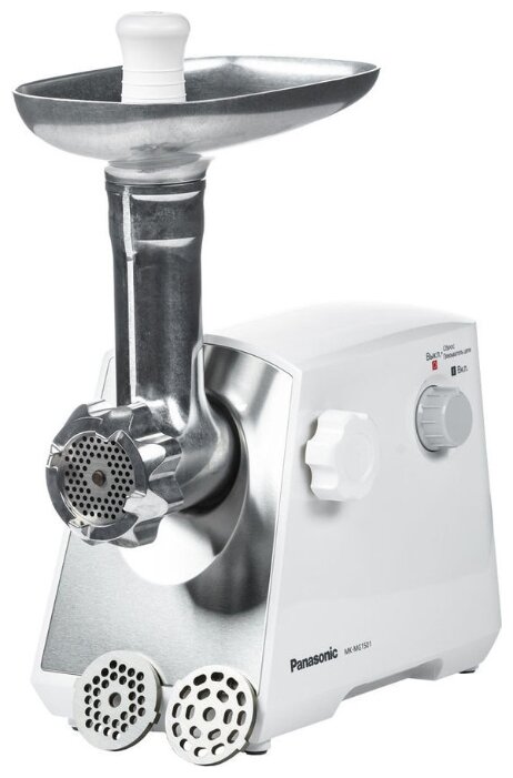 

Электрическая мясорубка Panasonic MK-MG1501WTQ, 1.5 кВт, 1.5 кг/мин, MK-MG1501WTQ