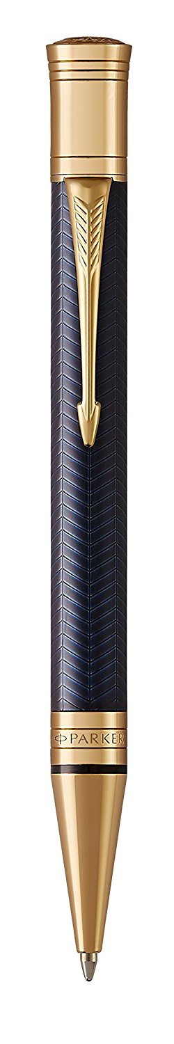 

Ручка шариковая автомат Parker Duofold K307 Prestige, черный, лак, латунь, подарочная упаковка (1931373), Duofold K307 Prestige