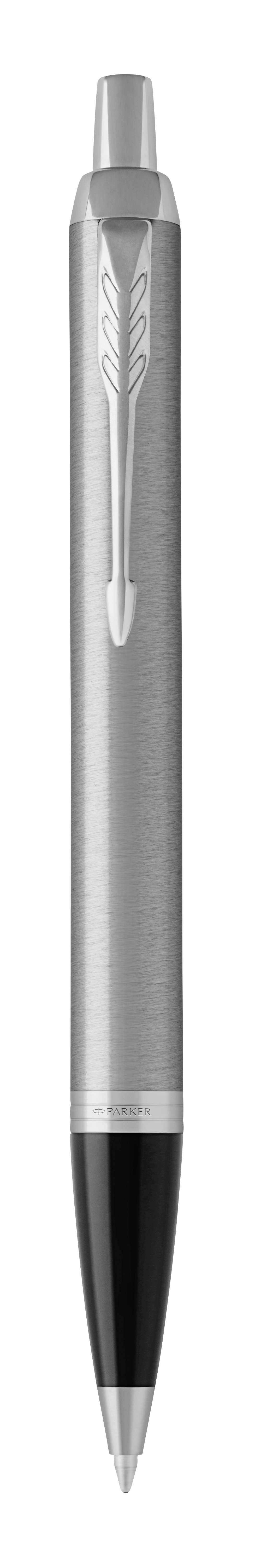 

Ручка шариковая автомат Parker IM Essential K319, синий, латунь, пластик, хром, подарочная упаковка (2143631), IM Essential K319