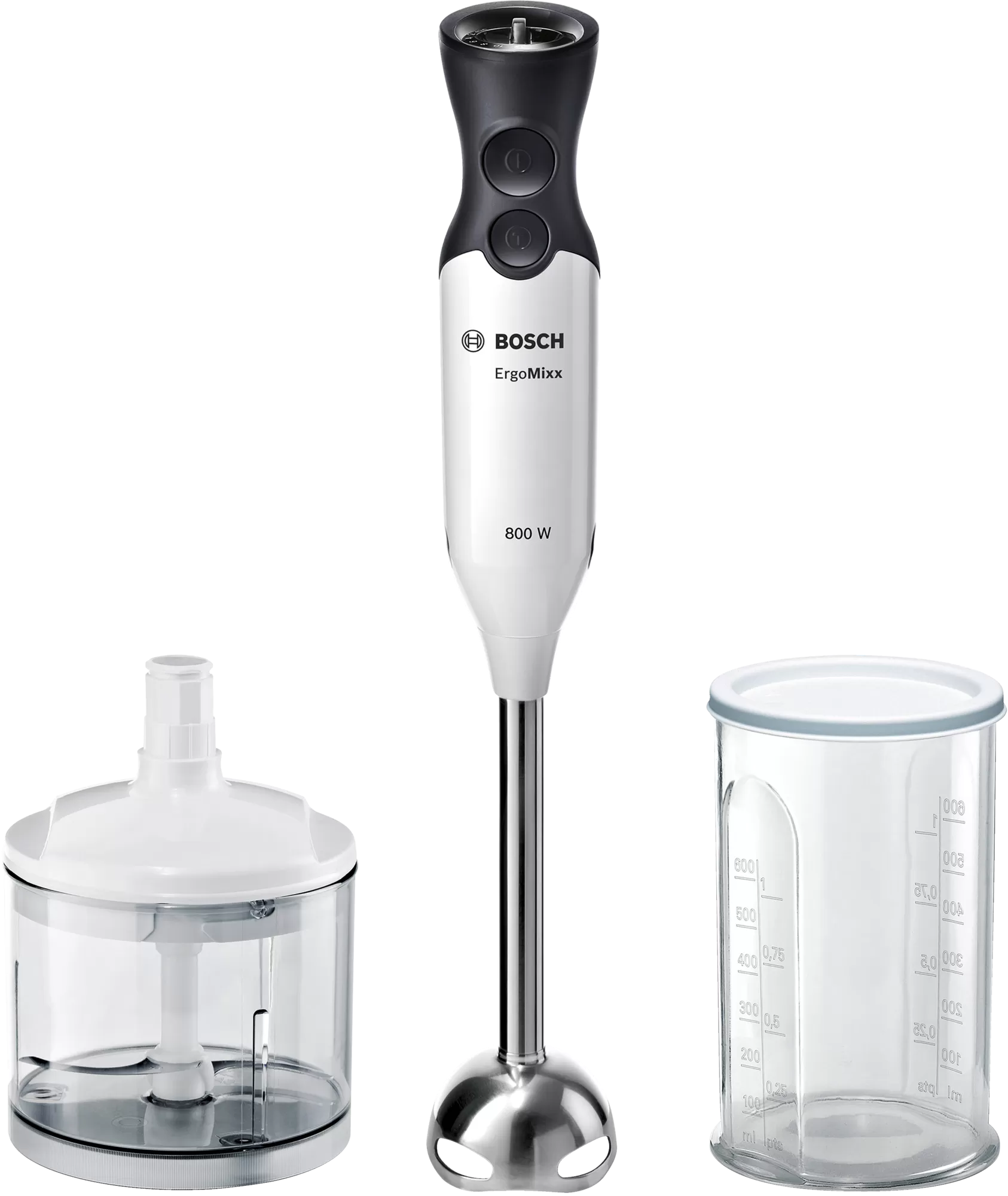 

Блендер погружной Bosch ErgoMixx MS6CA4120 800 Вт, белый (MS6CA4120), MS6CA4120