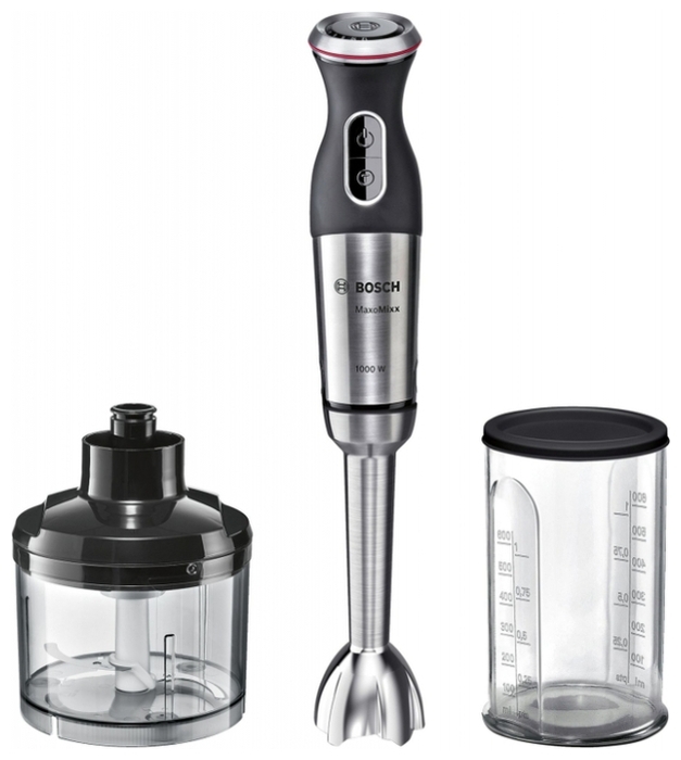 

Блендер погружной Bosch MS8CM6120 1000Вт, серебристый (MS8CM6120), MS8CM6120