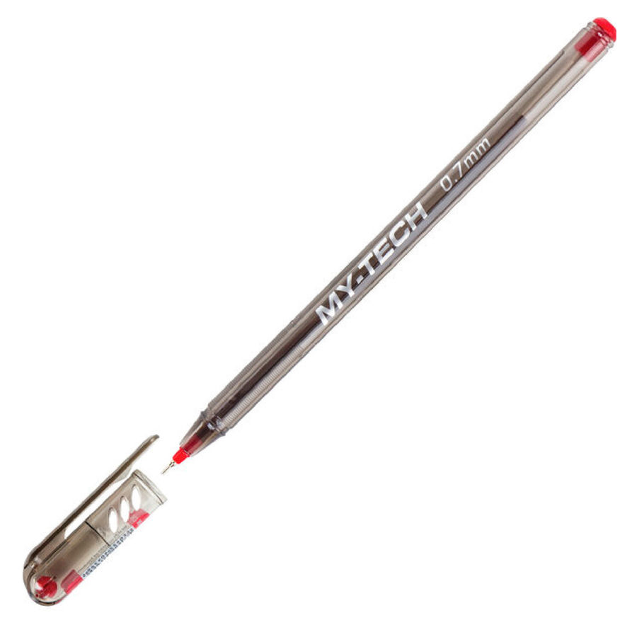 

Ручка шариковая Pensan MY-TECH, красный, пластик, колпачок (2240/25RED), MY-TECH
