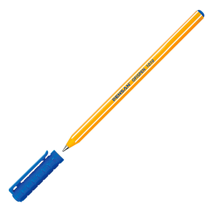 

Ручка шариковая Pensan OFFICEPEN 1010, синий, пластик, колпачок (1010/60BLUE), OFFICEPEN 1010