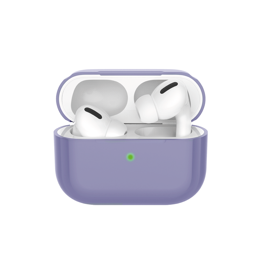 Чехол Deppa, силиконовый для Apple AirPods Pro, серая лаванда (47060)