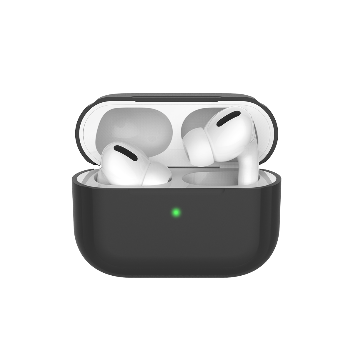 Чехол Deppa, силиконовый для Apple AirPods Pro, черный ( 47030)