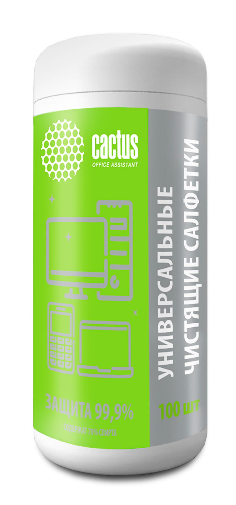 Салфетки влажные антибактериальные CS-ASC100/1384698 Cactus