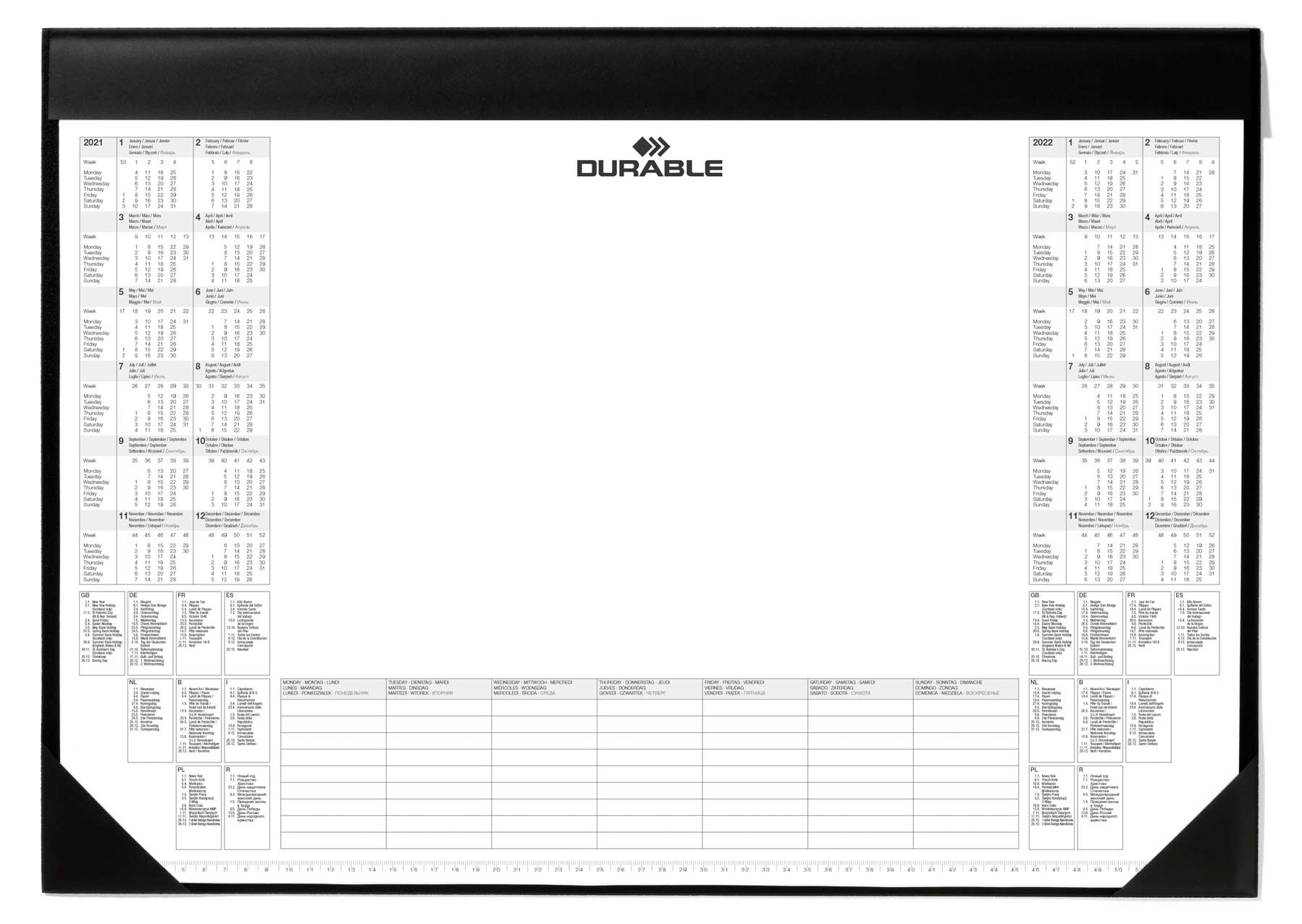 Покрытие Durable 7291-01 для стола 59х42 см черный 7291-01 1425₽