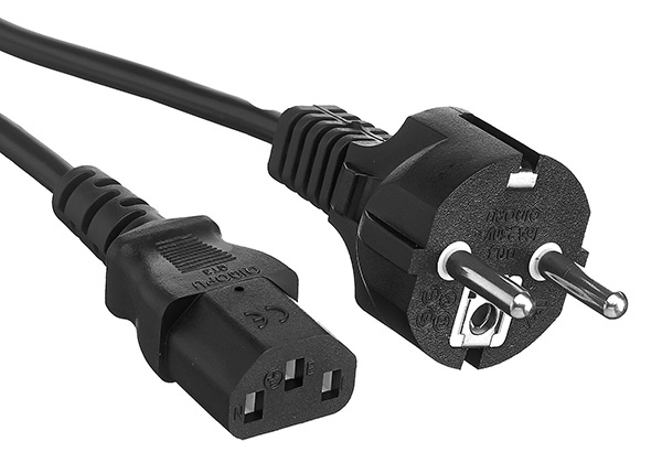 

Кабель питания Schuko (Euro)(M)-IEC-320-C13, 6A, 1м, черный Exegate (EP280640RUS)
