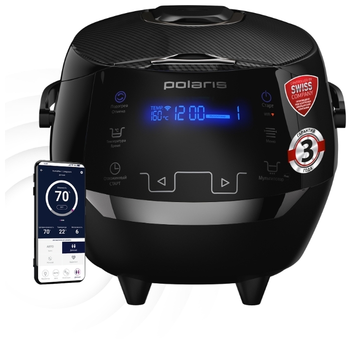 

Мультиварка Polaris PMC 0526 IQ Home 5 л, 860 Вт, черный (PMC 0526), PMC 0526 IQ Home