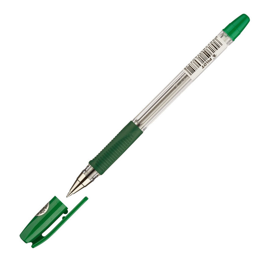 

Ручка шариковая Pilot BPS-GP-F-G, зеленый, пластик, колпачок (77567), BPS-GP-F-G