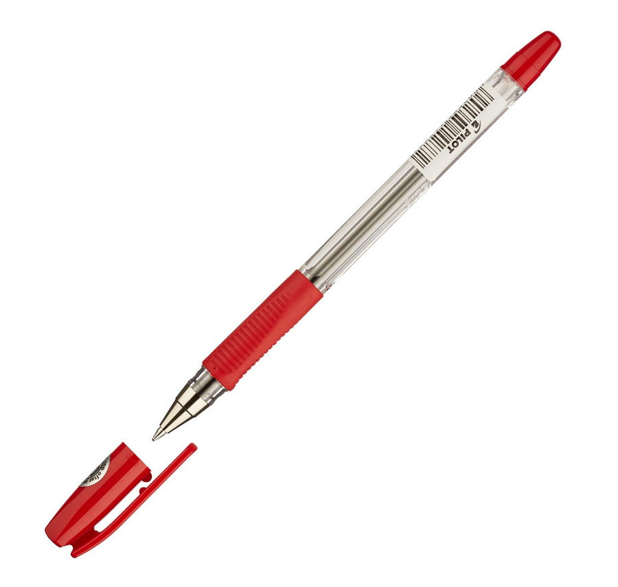 

Ручка шариковая Pilot BPS-GP-F-R, красный, пластик, колпачок (77566), BPS-GP-F-R