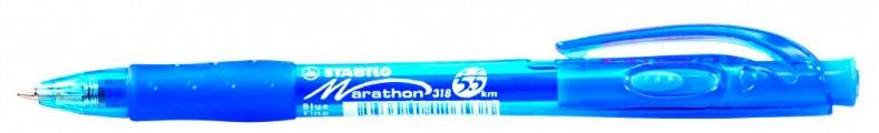 

Ручка шариковая автомат Stabilo Marathon, синий, пластик (318/41F), Marathon