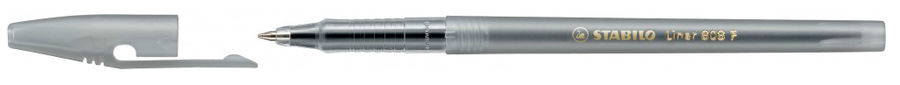 

Ручка шариковая Stabilo Liner F, черный, пластик, колпачок, коробка (808/46), Liner F