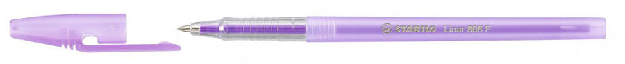 

Ручка шариковая Stabilo Liner F, фиолетовый, пластик, колпачок, картонная коробка (808/55), Liner F