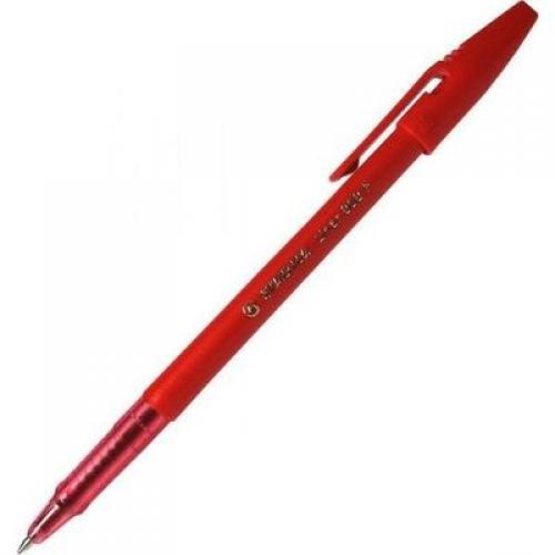 

Ручка шариковая Stabilo Liner, красный, пластик, колпачок (808/40-f), Liner