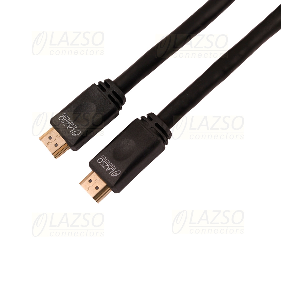 

Кабель HDMI(19M)-HDMI(19M) v2.0 4K, 25 м, черный LAZSO WH-111 (WH-111(25M)), WH-111