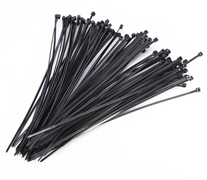 

Стяжка EKF plc-cb-2.5x200, 2.5 мм x 200 мм, 100 шт., черный (2054105246), plc-cb-2.5x200