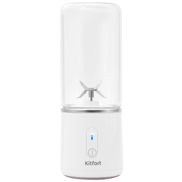 

Блендер портативный Kitfort KT-3004 75Вт, 300мл, белый (KT-3004), KT-3004