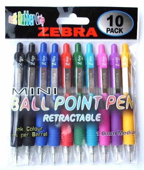 

Набор шариковых ручек автомат Zebra MINI Z-GRIP, разноцветный, 10шт., пластик, блистер (829256), MINI Z-GRIP