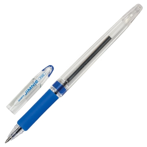 Ручка шариковая Zebra JIMNIE, синий, пластик, колпачок (RB-100-BL)