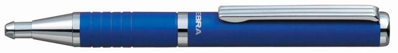 

Ручка шариковая автомат Zebra SLIDE, синий, металл/пластик, подарочная упаковка (BP115-BL), SLIDE