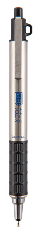 

Ручка шариковая автомат Zebra X-701, синий, металл (1154841), X-701