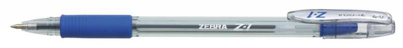 Ручка шариковая Zebra Z-1, синий, пластик, колпачок (BP074-BL)