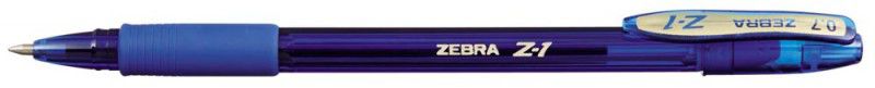 Ручка шариковая Zebra Z-1 COLOUR, синий, пластик, колпачок (C-BA26-ZA-BK)