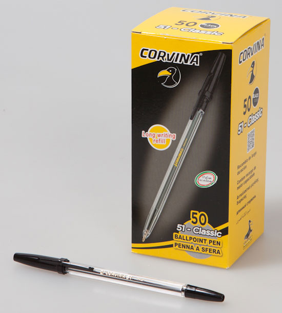 Ручка шариковая Corvina Corvina 51 CLASSIC, синий, пластик, колпачок, картонная коробка (829406)