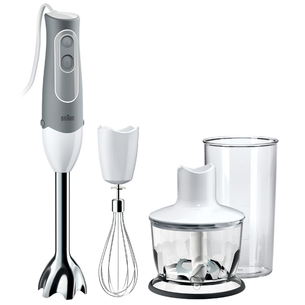 

Блендер погружной Braun MQ535 600Вт, 500мл, белый/серый (451826), MQ535