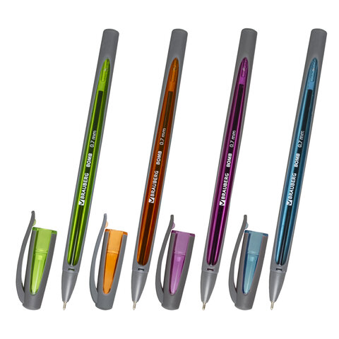 

Ручка шариковая Brauberg BOMB GT Metallic, синий, пластик, колпачок (143348), BOMB GT Metallic