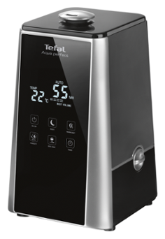 

Увлажнитель воздуха ультразвуковой 5.9л., до 53.6м², 380 мл/ч, черный, Tefal HD5230 Aqua Perfect (1830007699), HD5230 Aqua Perfect