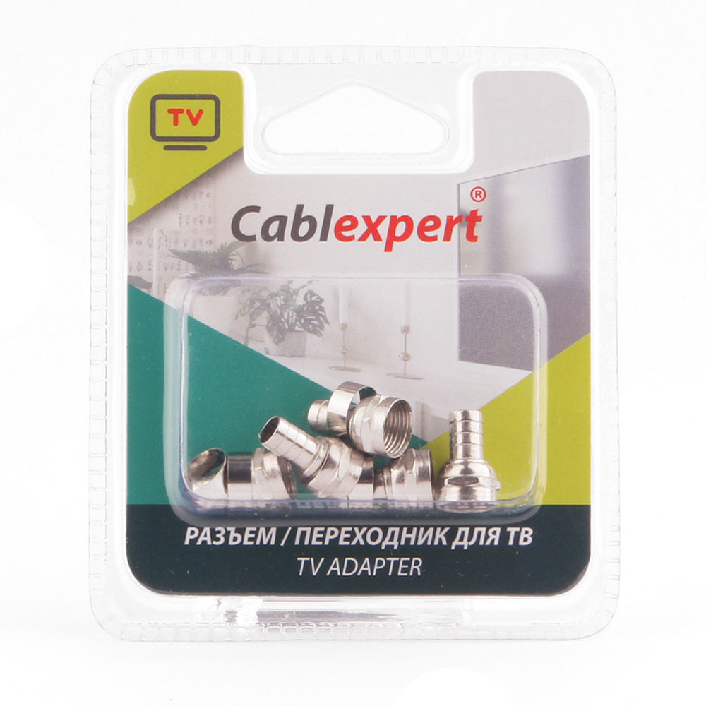 

Коннектор F(F) прямой, 5 шт. Cablexpert (SPL6-03)