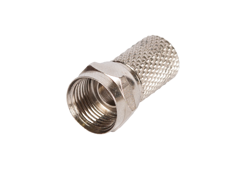 Коннектор F(F) прямой, 100 шт. Netlan EC-CC-F-RG6-T-MT-100