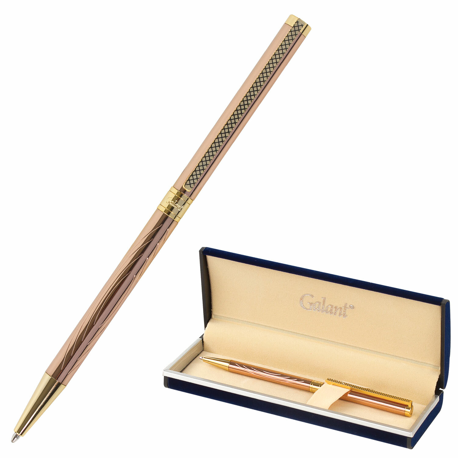 

Ручка шариковая автомат GALANT ASTRON GOLD, синий, Латунь, подарочная упаковка (143526), ASTRON GOLD