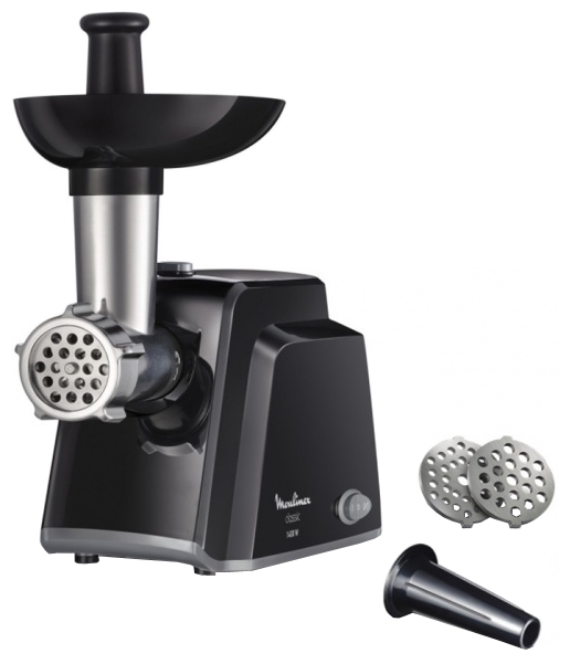 

Электрическая мясорубка Moulinex ME105830, 1.4 кВт, 1.7 кг/мин, черный (1510001079), ME105830