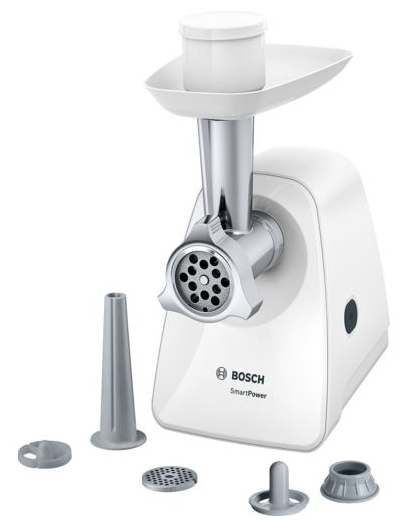 Электрическая мясорубка Bosch MFW2520W, 1.5 кВт, 1.7 кг/мин, белый (MFW2520W)