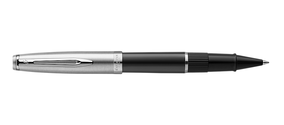 

Ручка роллер Waterman Embleme, черный, нержавеющая сталь, пластик, колпачок, подарочная упаковка (2100378), Embleme
