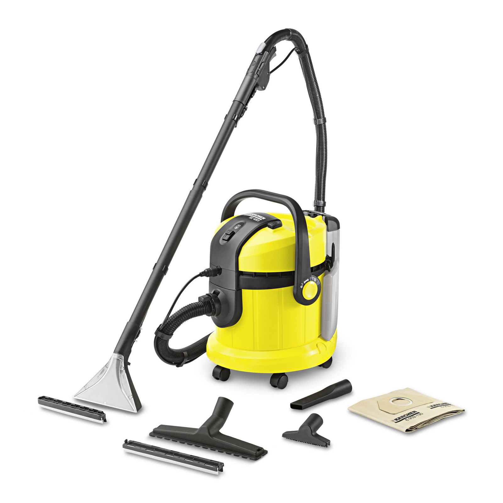

Пылесос Karcher SE 4001 1.4 кВт, 4 л, 7.5 м, желтый/черный (1.081-130.0), SE 4001