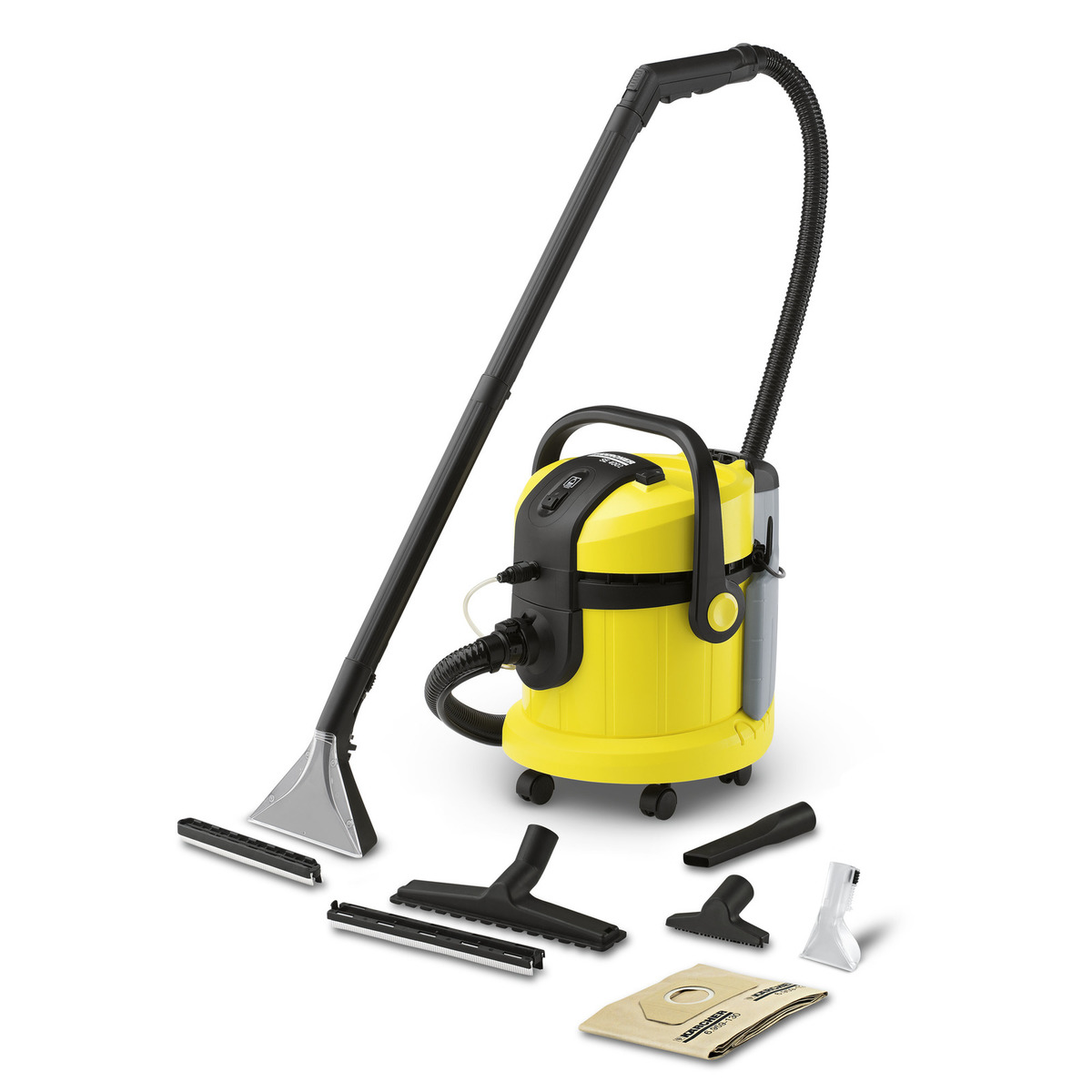

Пылесос Karcher SE 4002 1.4 кВт, 18 л, 7.5 м, желтый (1.081-140.0), SE 4002