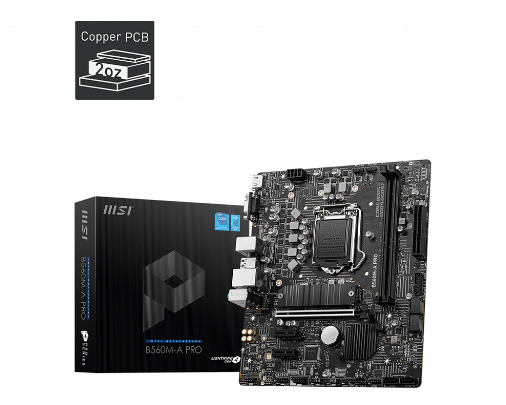 Материнская плата MSI B560M-A PRO, Socket1200, Intel B560, mATX