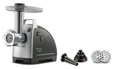 

Электрическая мясорубка Moulinex ME686832, 2.2 кВт, 4.5 кг/мин, серебристый/серый (1510001687), ME686832