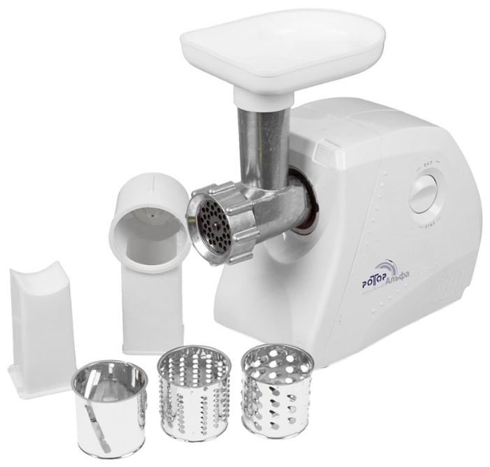 

Электрическая мясорубка Ротор Альфа ЭМШ 35/250-4 1500Вт, 0.6 кг/мин, белый (АЛЬФА ЭМШ 35/250-4), Альфа ЭМШ 35/250-4