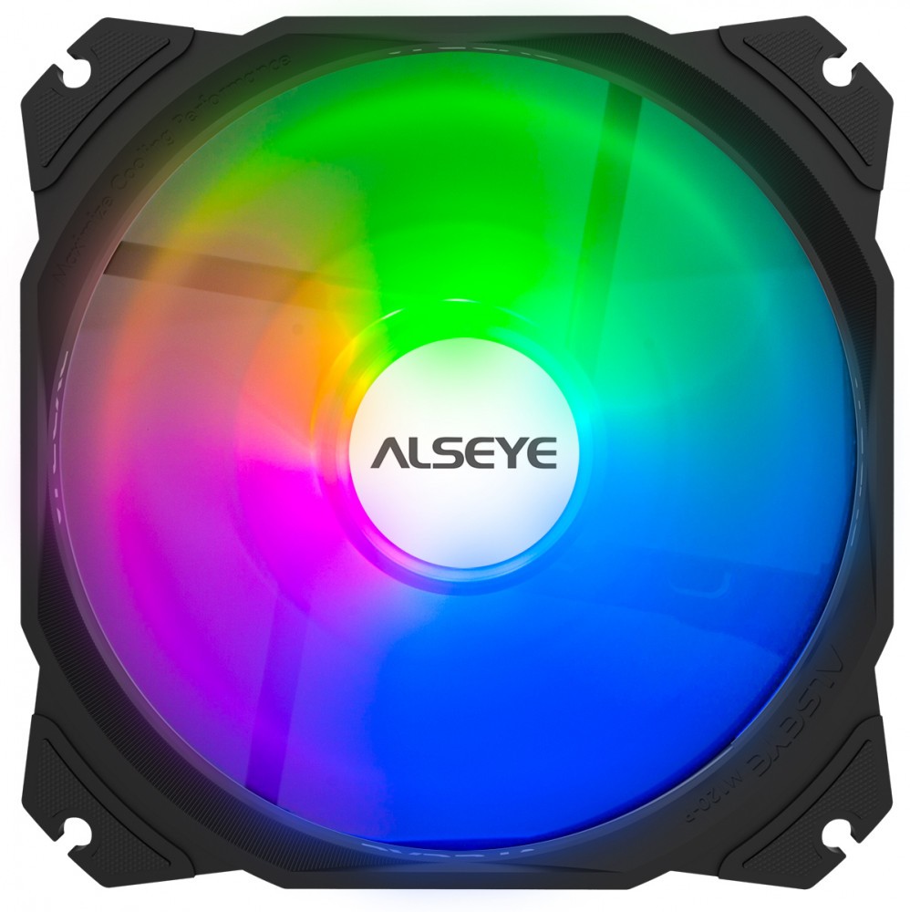 

Вентилятор Alseye M120-PB, 120 мм, 1300rpm, 23 дБ, 3-pin+4-pin Molex, 1шт, RGB подсветка (M120-PB), M120-PB